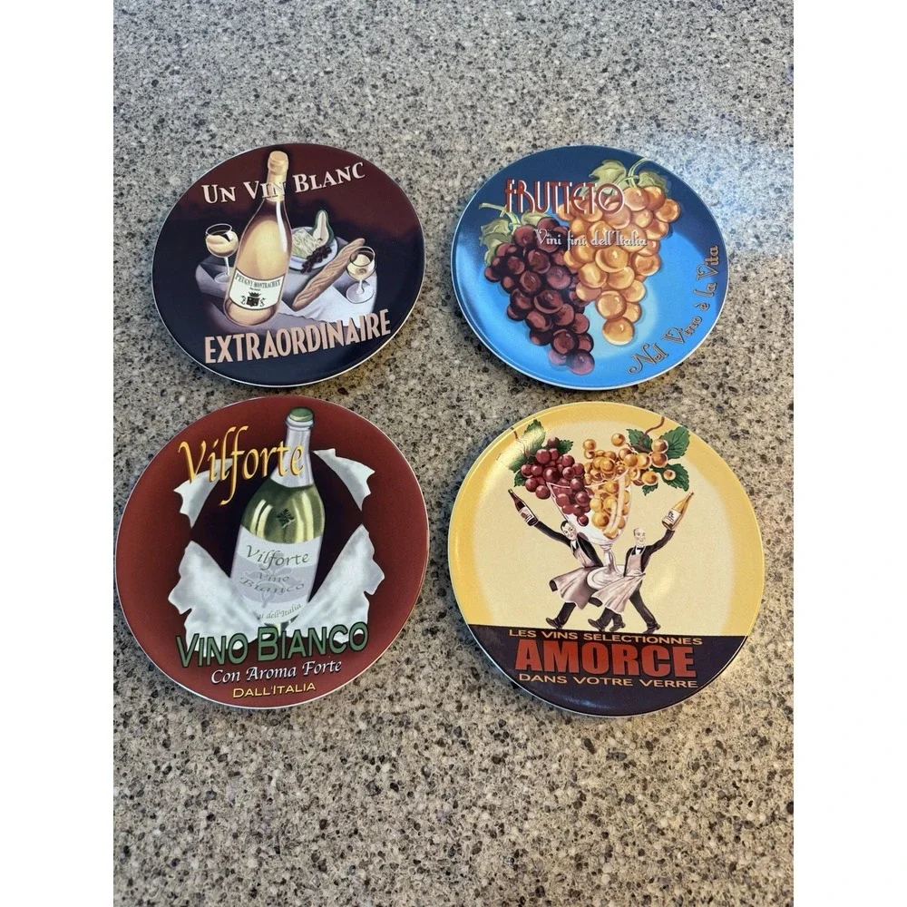Pottery Barn~Set of 4 Wine Bar Italy 8